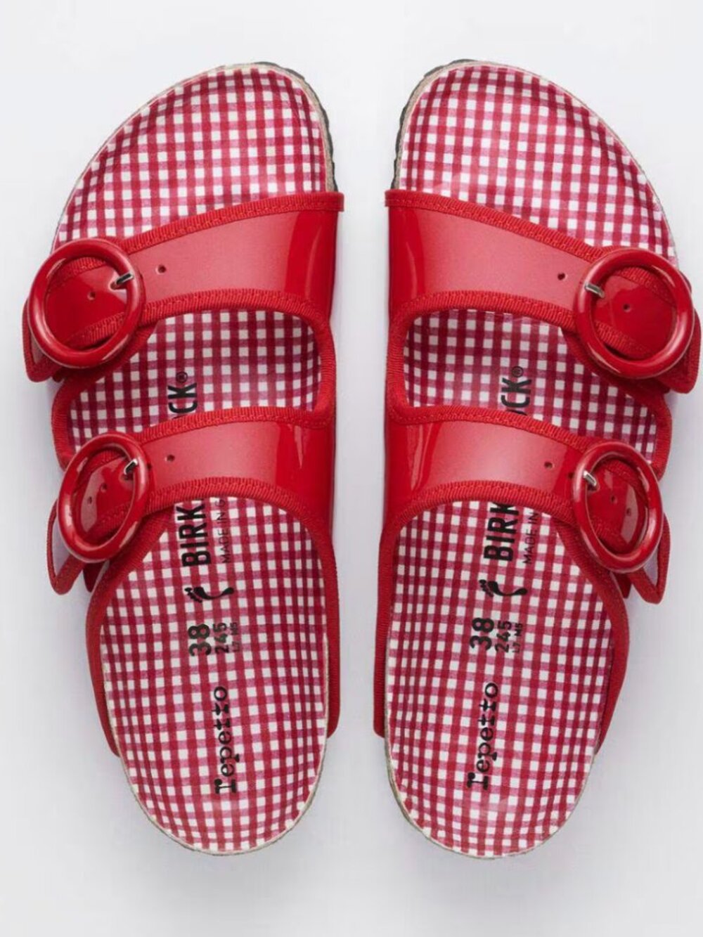 Birkenstock x Repetto Arizona - Flame Red Patent Leather